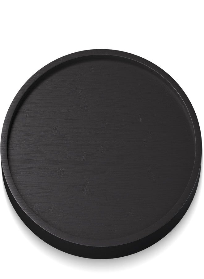 VERTORGAN Bamboo Serving Tray,8.7 Inch Decorative Trays Platter for Coffee Table,Living Room,Bar,Party,Mini Charcuterie Boards Cheese Board,Home Decor（Black） - Image 1