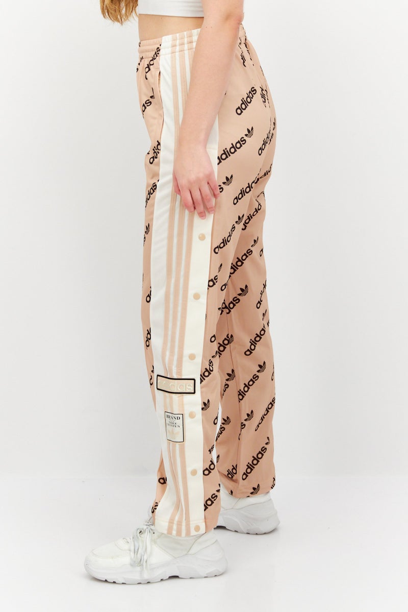 adidas Originals Women Sportswear Fit Training Sweatpants, Beige Combo - Image 2