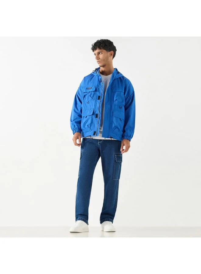 Lee Cooper Lee Cooper Solid Jacket with Hood and Pockets
