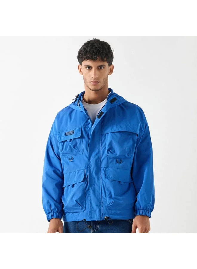 Lee Cooper Lee Cooper Solid Jacket with Hood and Pockets