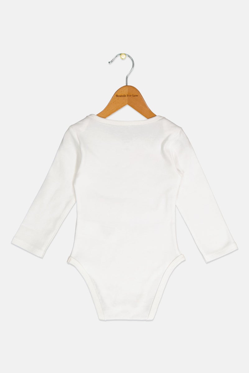 Disney Toddlers Girl Long Sleeve Graphic Print Bodysuits, White - Image 2