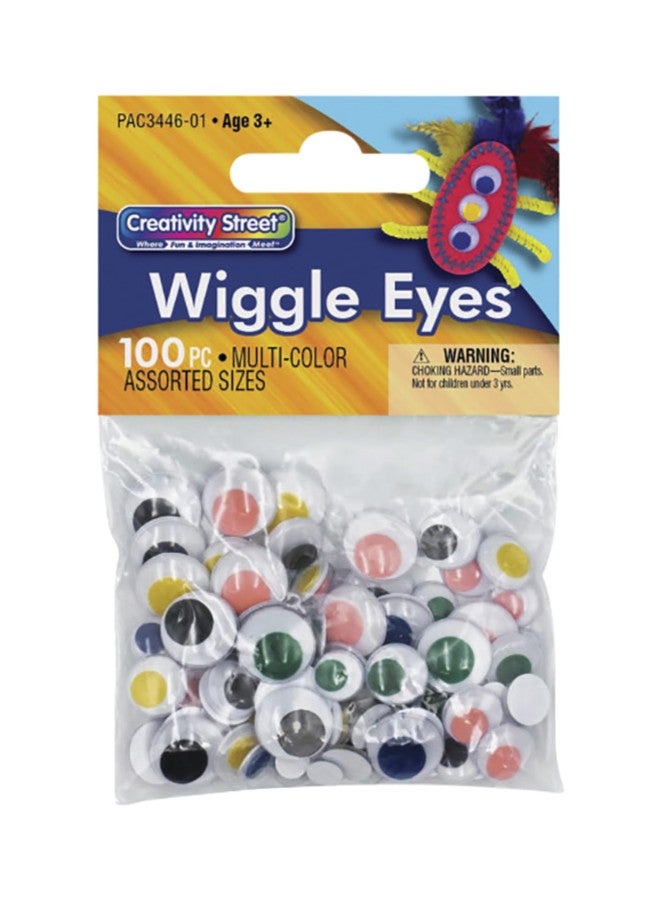 Creativity Street Wiggle Eyes Assorted Sizes and Colors, 100-Piece (CKC344601) - Image 1
