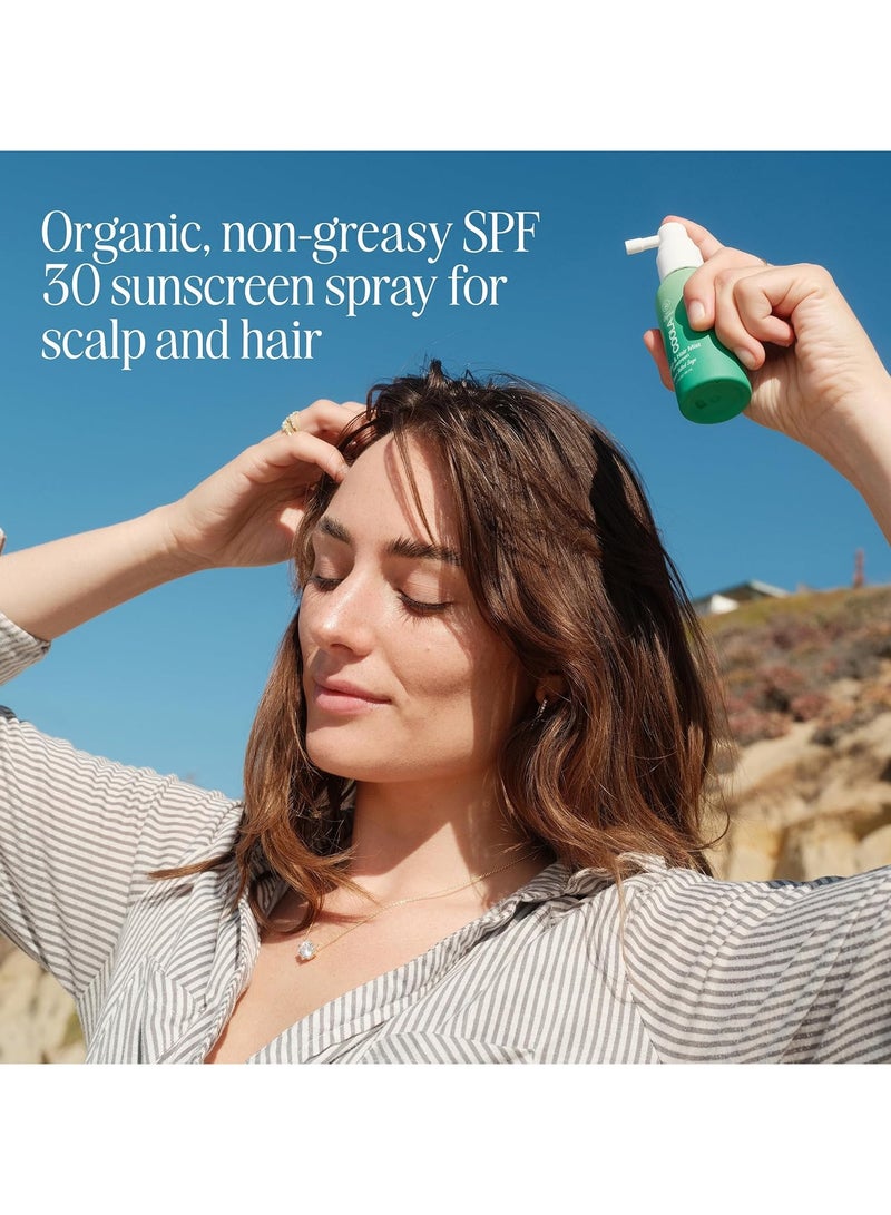 COOLA رذاذ واقي الشمس لفروة الرأس والشعر مع سيكا + زيت مونوى، 2 أونصة سائلة - Image 4