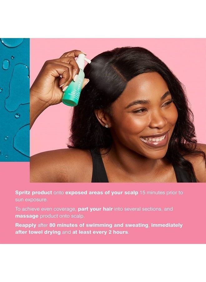 COOLA - COOLA Organic Scalp Spray & Hair Sunscreen Mist with SPF 30, Dermatologist Tested Hair Care for Daily Protection, Vegan and Gluten Free, Ocean Salted Sage, 2 Fl Oz - Image 1