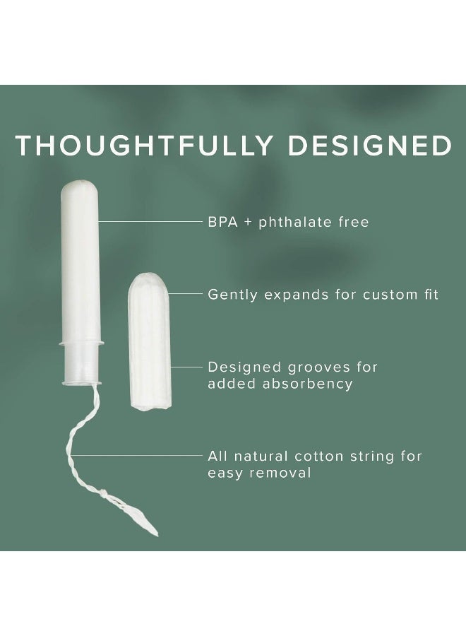 Veeda 100 Natural Cotton Tampons Regular Absorbency with leak proof protection Compact BPAFree Applicator Unscented Free from Chlorine Toxin 16 Count - Image 5