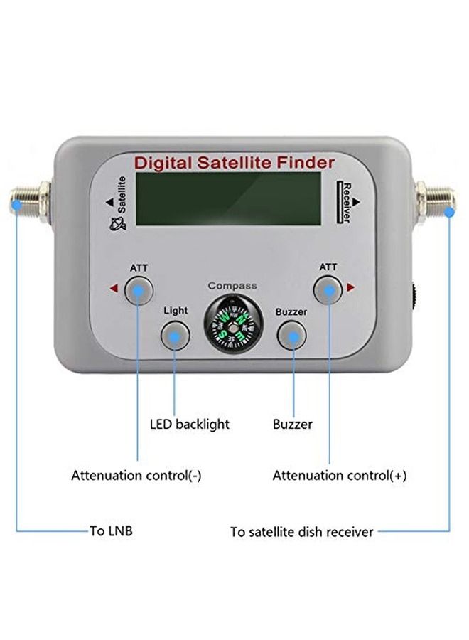 Mini Digital Satellite Finder Meter with LCD Display and Compass  - Image 2