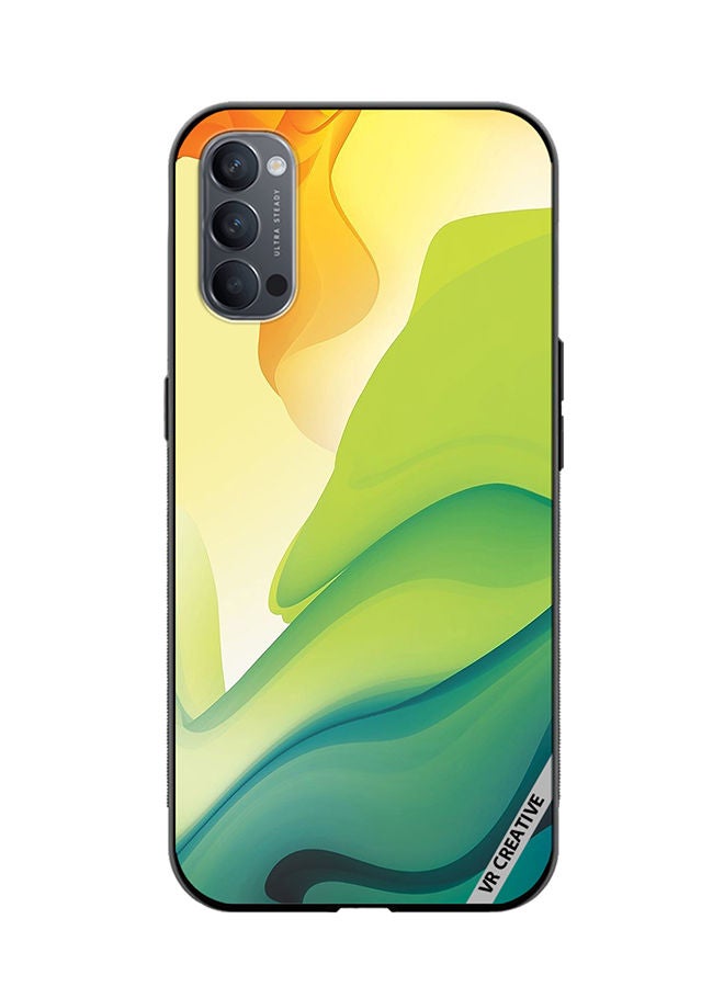 VR CREATIVE Protective Case Cover For Oppo Reno4 Pro 5G Abstract Design Multicolour - Image 1