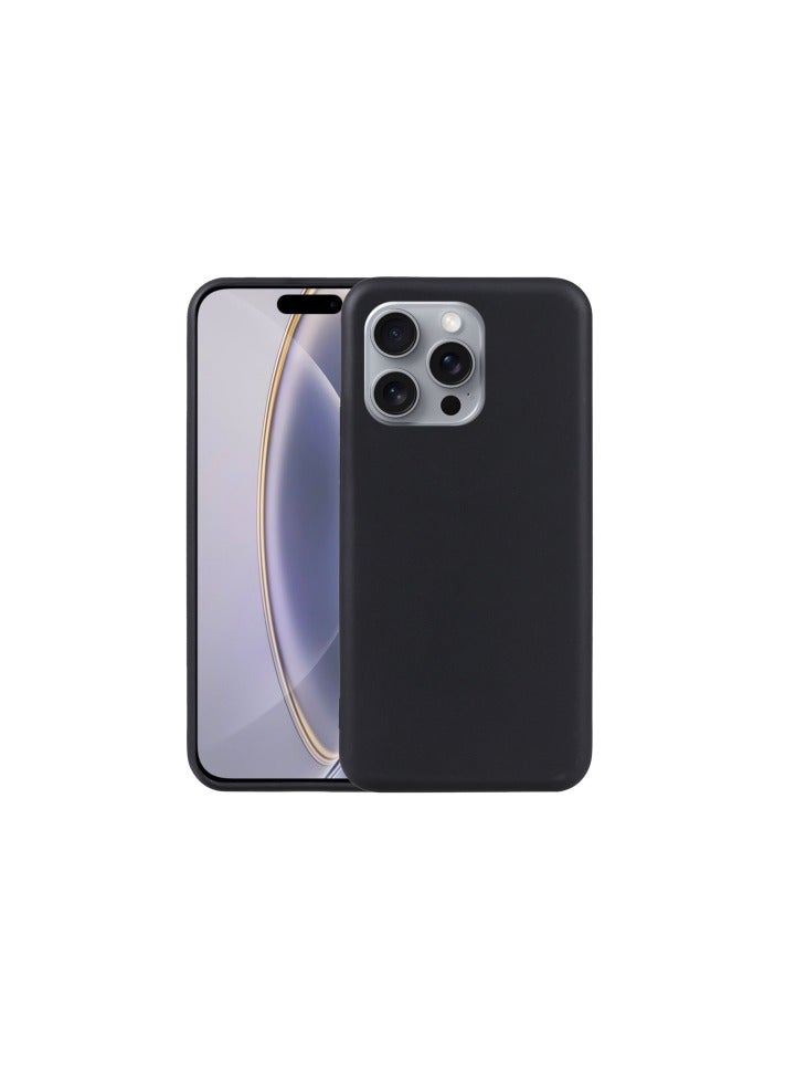 Raxoom Protective Silicone Case For iPhone 16 pro Max Black  - Image 1