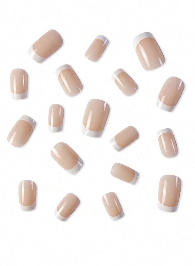 Tuline Soft white classic french nails 24pcs - Image 3