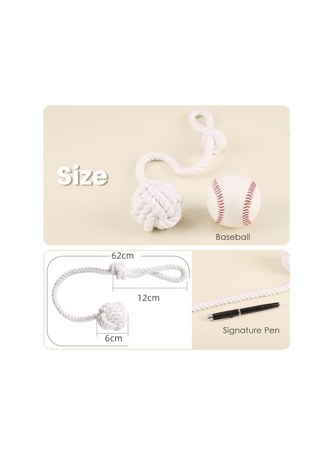 The Bros 2 Pack Curtain Tiebacks, Curtain Ties, Curtain Holders for Wall Drapes, Curtain Holdbacks, Curtain Tie Backs for Curtains Pull Backs, Drapery Tiebacks, Outdoor White Curtain Rope Tiebacks - Image 3