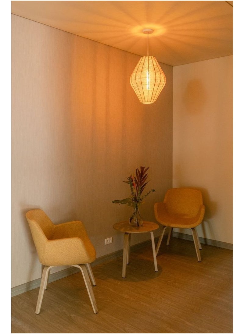 tbshomelamp Jute-Boho Celling Lighting Beige  25x40 cm  - Image 3
