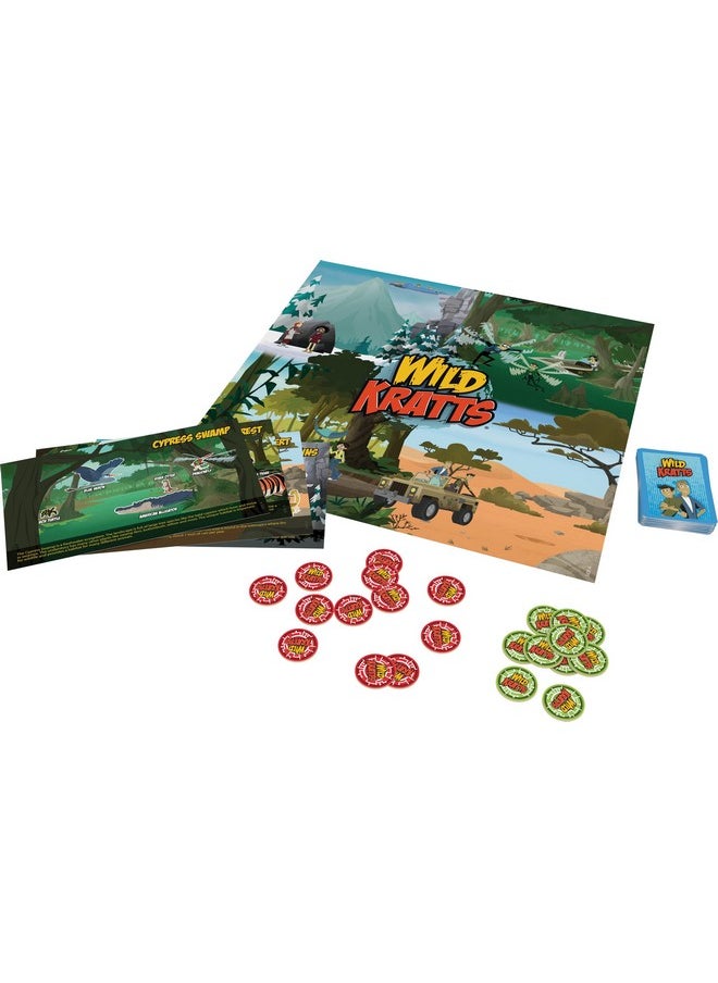 Wild Kratts Habitat Memory Game - Classic Memory Gameplay With Creative Storytelling - Learn Animal Facts While You Play, Ages 5 And Up, 2-4 Players