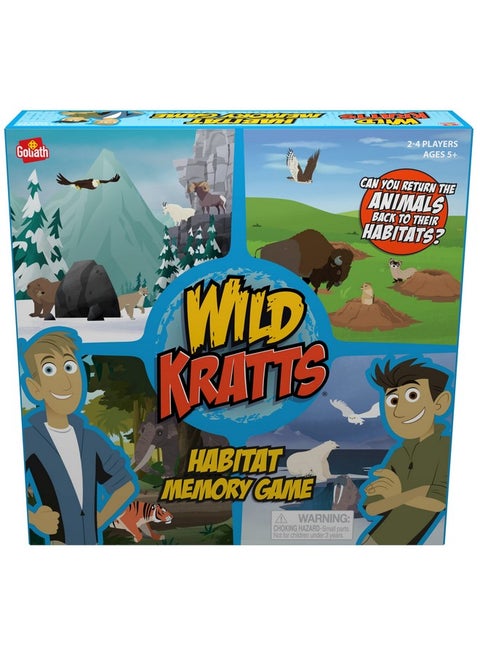 Wild Kratts Habitat Memory Game - Classic Memory Gameplay With Creative Storytelling - Learn Animal Facts While You Play, Ages 5 And Up, 2-4 Players