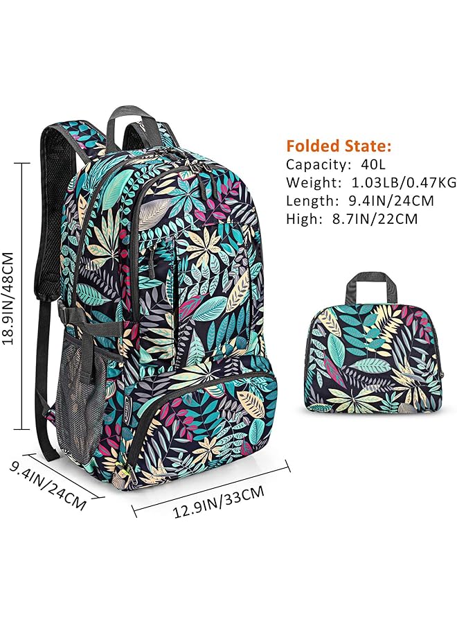 G4Free 40L Hiking Backpack Daypack with Wet Pocket Lightweight Packable Waterproof Handy Foldable Camping Outdoor Travel Large - Image 4