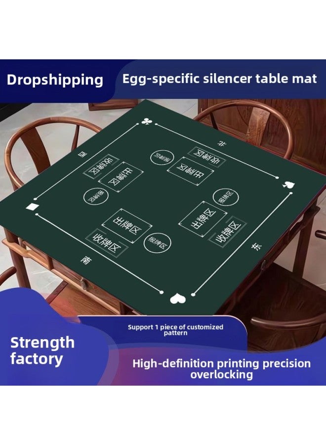 Special Table Mat For Egg Locking Table Mat For Playing Cards Table Cloth Non-slip Bottom Entertainment Egg Mat Non-slip Non-reflective Table Cloth-Color:800 X800mm (Precision Lock Edge)-Pattern:Egg 02  - Image 3