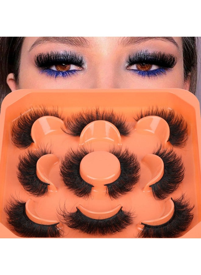 Winifred Mink Lashes Fluffy False Eyelashes 3D Full Volume 18Mm Thick Fake Lashes Natural Look Like Eyelash Extensions 5 Pairs Lash By Winifred - Image 1
