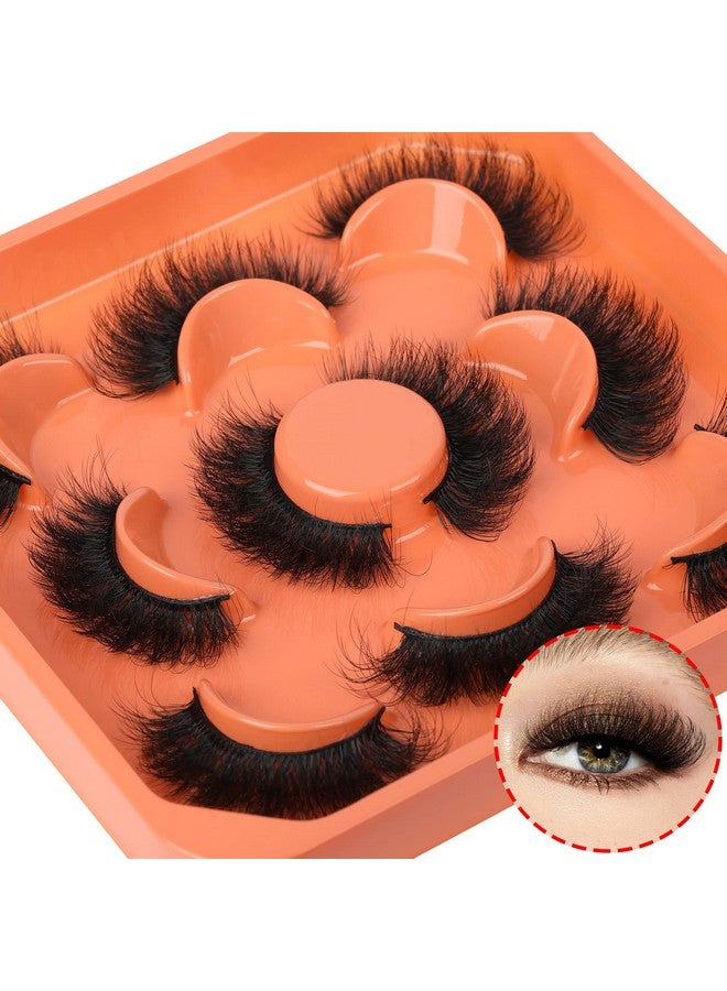 Winifred Mink Lashes Fluffy False Eyelashes 3D Full Volume 18Mm Thick Fake Lashes Natural Look Like Eyelash Extensions 5 Pairs Lash By Winifred - Image 3