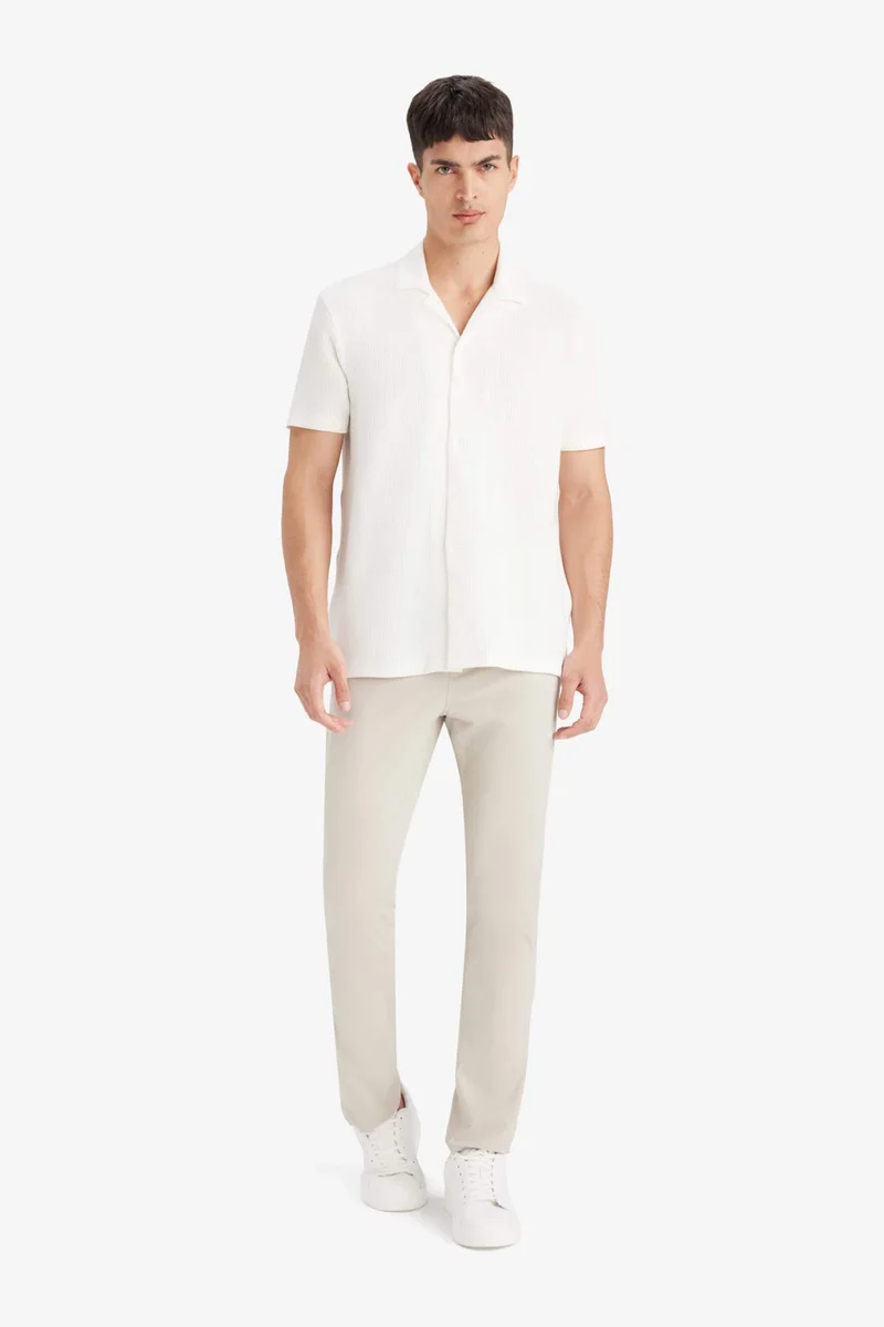DeFacto Regular Fit Polo Neck Short Sleeve Shirt