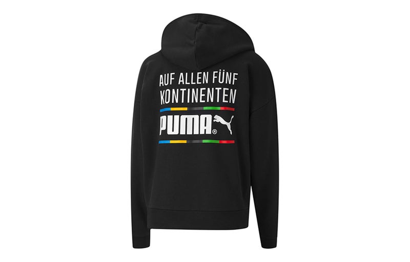 PUMA (WMNS) PUMA Tailored For Sport Hoodie 'Black White' - Image 2