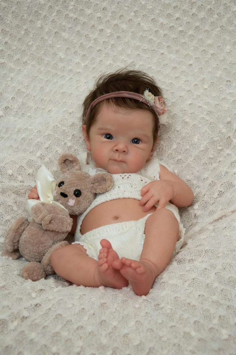 Zero Pam Realistic Reborn Baby Dolls Silicone Full Body Girl 18 Inch Anatomically Correct Reborn Babies Life Like Newborn Baby Dolls That Look Real Classic - Image 3
