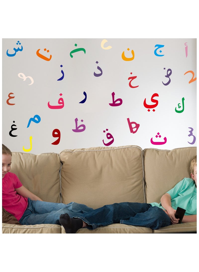 Removable PVC Colored Arabic Letter Wall Stickers for Kid's Room Decoration 60cmx30cm - Image 3