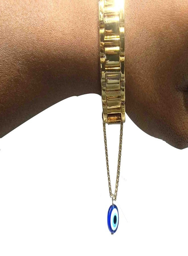 Heeva Creation EvilEye Adjustable Watch Charm For Women & Girls Jewellery For Gift.(length 4 inch).Colour-Silver & Blue(1 Piece). - Image 2