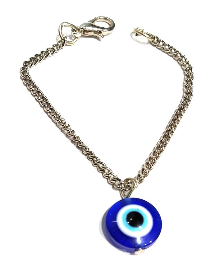 Heeva Creation EvilEye Adjustable Watch Charm For Women & Girls Jewellery For Gift.(length 4 inch).Colour-Silver & Blue(1 Piece). - Image 1