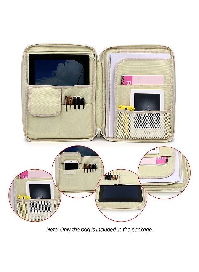 Generic Multi-Functional A4 Document Bags Portfolio Organizer Waterproof Travel Pouch Zippered Case for Pads Notebooks Pens ID Card Gift for Students Travelers Businessman  - Image 5