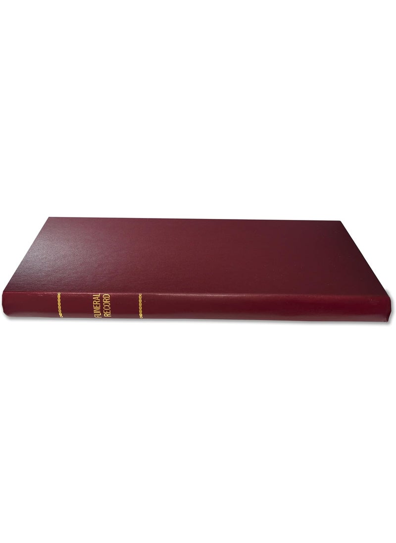 BookFactory BookFactory American Funeral Record BookFuneral Home Log Book  FJ Feineman Co 4300F Version 336 Pages Burgundy Cover Section Sewn Hardbound 8 78 x 13 12 LOG3364300FLMT38  - Image 2