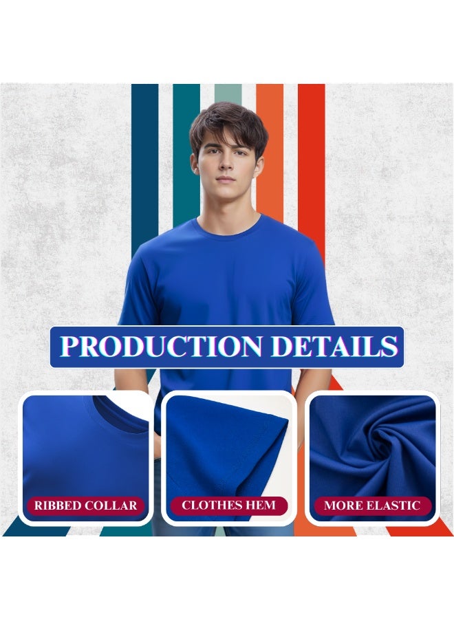 برينت شوب فور مي مجموعة مكونة من 5 تي شيرتات للرجال - تي شيرت برقبة دائرية وأكمام قصيرة - عبوة من 5 تي شيرتات برقبة دائرية - Image 5