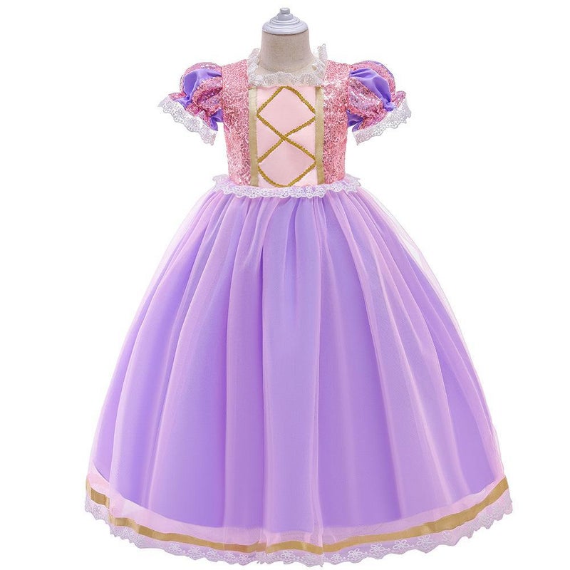 Kids Princess Mermaid Sofia Costume Dress SMR025-Pink - Image 3