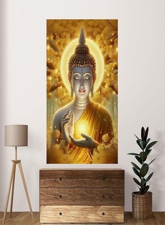 Fliptic Lord Buddha Religious Wall Decor Poster for Home and Office (300 GSM Paper, 12 x 18 Inch, Multicolour) (Design 12) - Image 2