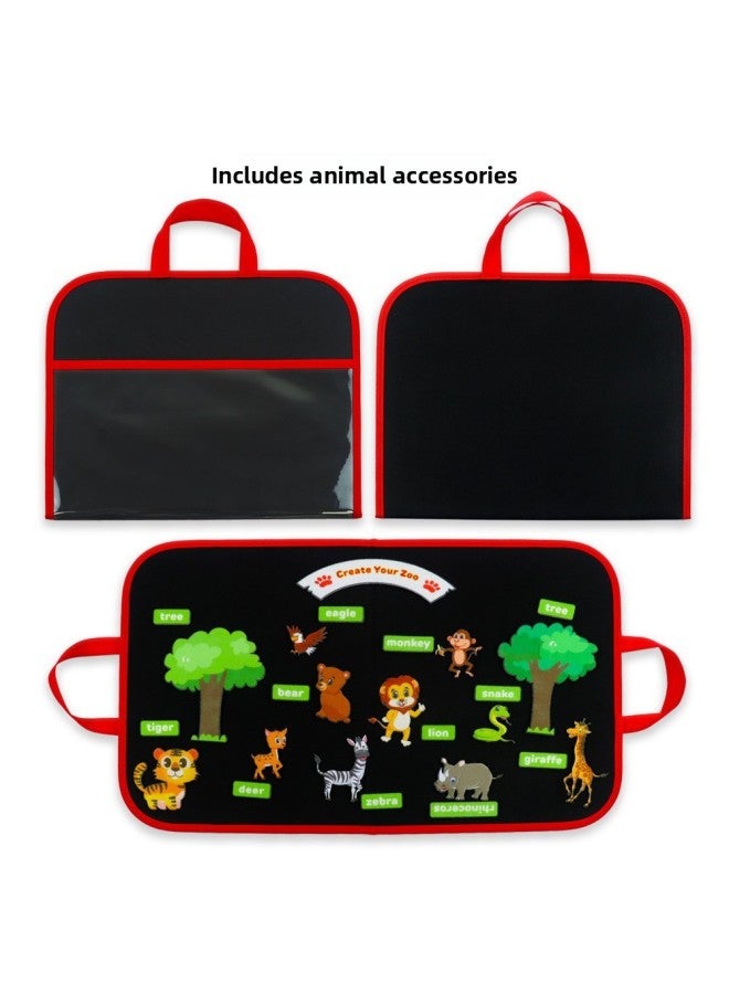 Recently Launched Sub-early Education Felt Board Teaching Aids Felt Board Belt Accessories Felt Boards & Accessories-Color:Black  - Image 1