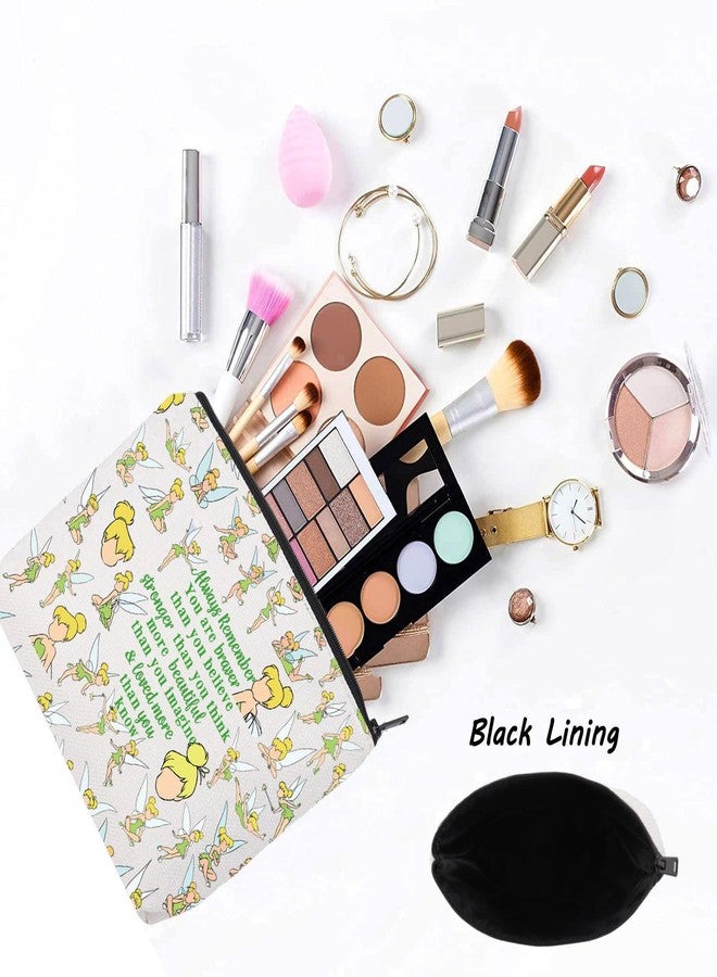 ليفلو حقيبة مكياج LEVLO بتصميم القصص الخيالية، هدية مثالية لمحبي الجنيات، أنتِ أشجع وأقوى وأذكى مما تظنين، حقيبة مكياج بسحاب، منتجات مستوحاة من القصص الخيالية (دائماً قصص خيالية). - Image 3