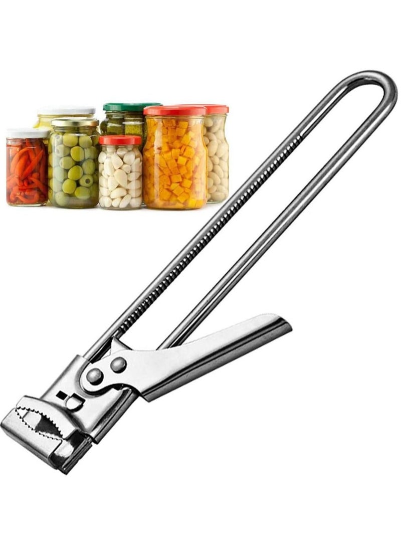 NIBEMINENT Master Opener Bottle Adjustable Jar Cordless with Good Grip To Easy and Twist Multifunctional Manual Stainless Steel Can Lid Gripper - Image 1