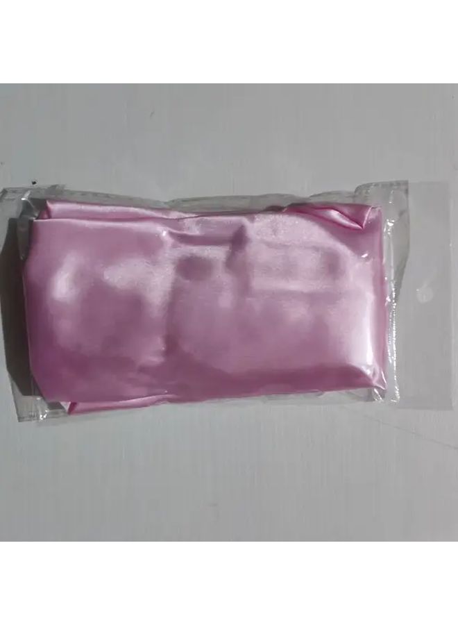Pink Soft Elastic Sleeping Cap For Curly Hair Prevents Frizz Breakage - Image 3