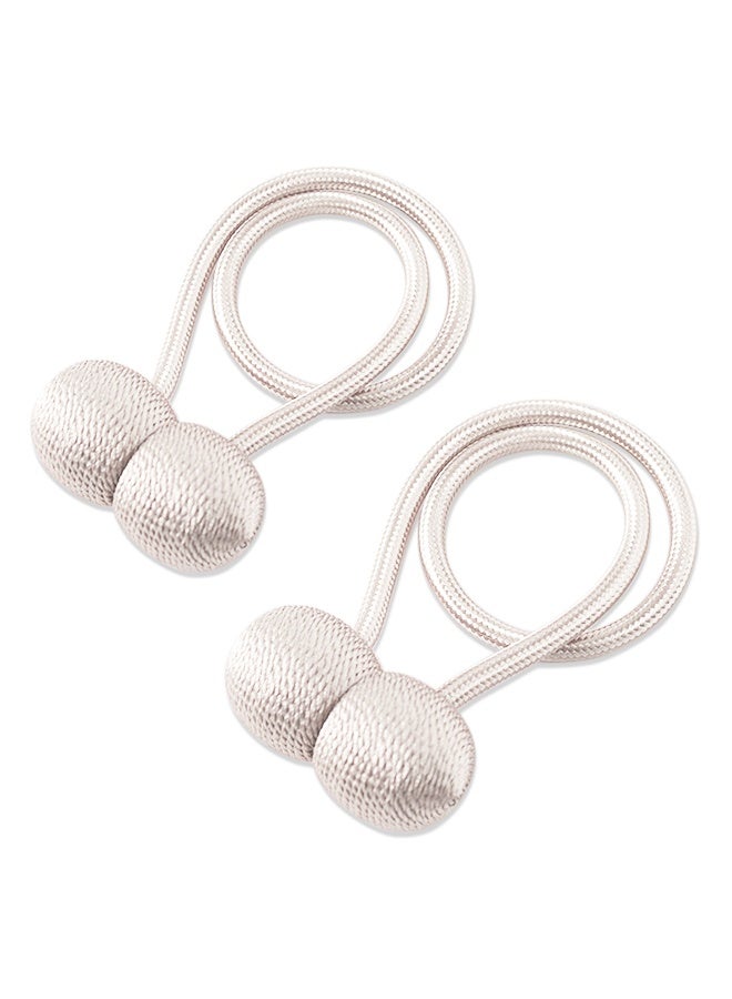 Minimalist curtain tiebacks with magnetic fasteners Round ball tiebacks 1 pair - Image 1