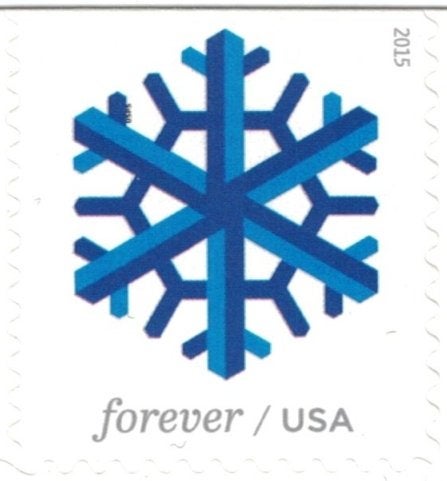 USPS طوابع USPS الهندسية للثلوج للأبد، كتاب من 20 - Image 4