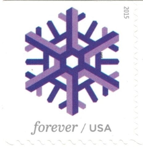 USPS طوابع USPS الهندسية للثلوج للأبد، كتاب من 20 - Image 3