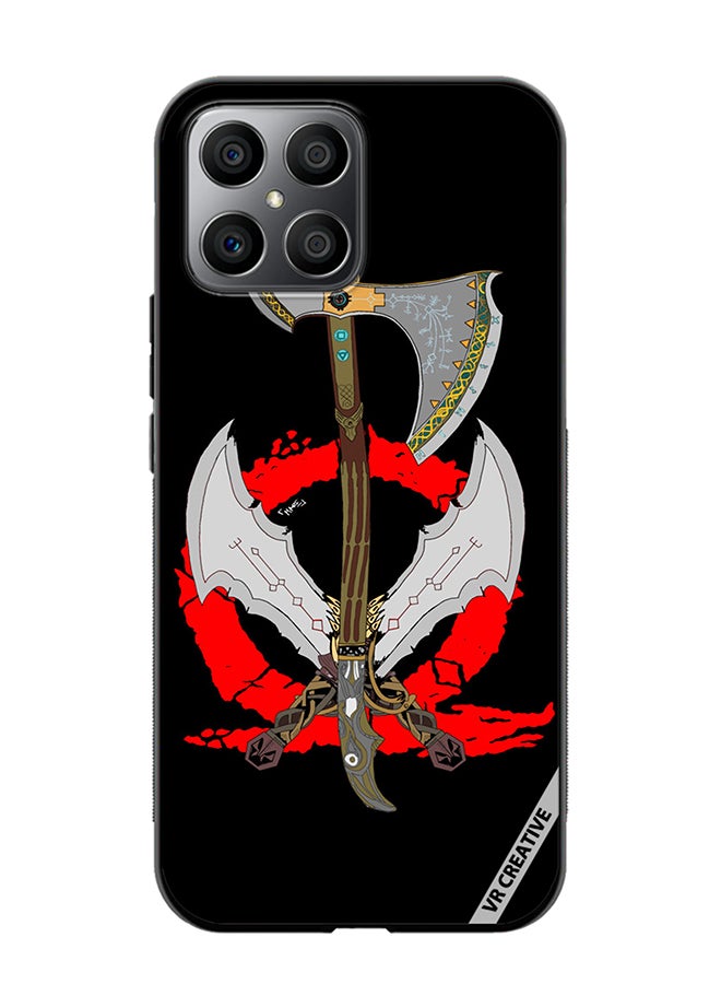 VR CREATIVE Protective Case Cover For Honor X8 God Of War Weapons Design Multicolour