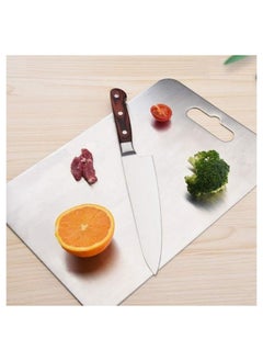 Crystal Crystal Stainless Steel Chopping Board | Heavy and Strong | 31 * 20 cm|1 Year Warranty  - Image 3