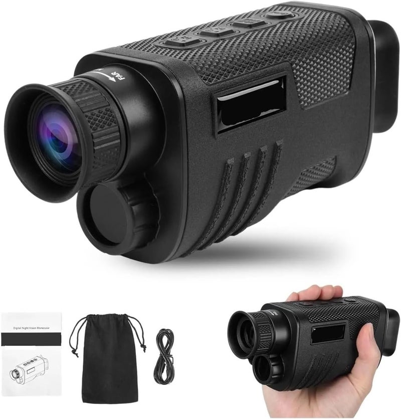 Mini Telescopes, Monocular Night Vision Device Infrared Camera Digital Light Zoom Hunting Telescope Outdoor Search Full Darkness 300m,for Outdoor - Image 1