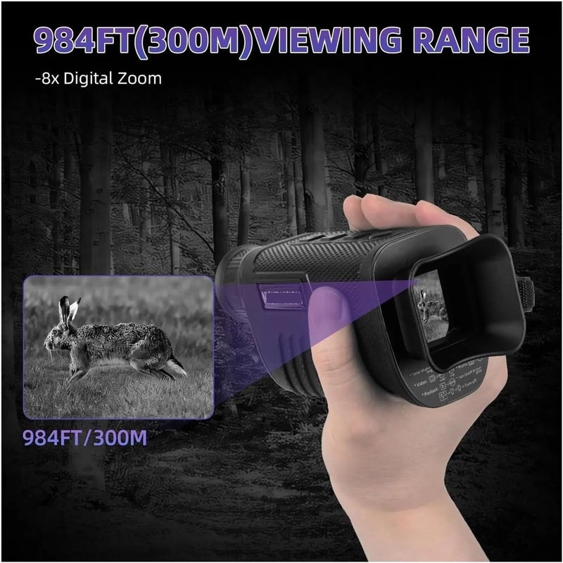 Mini Telescopes, Monocular Night Vision Device Infrared Camera Digital Light Zoom Hunting Telescope Outdoor Search Full Darkness 300m,for Outdoor - Image 3