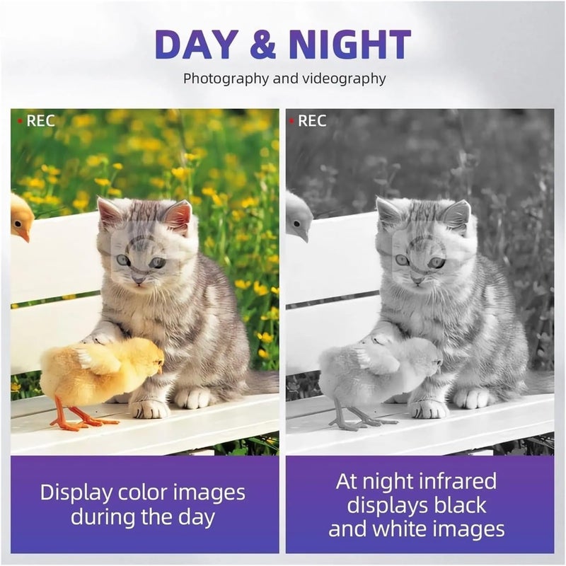 Mini Telescopes, Monocular Night Vision Device Infrared Camera Digital Light Zoom Hunting Telescope Outdoor Search Full Darkness 300m,for Outdoor - Image 5