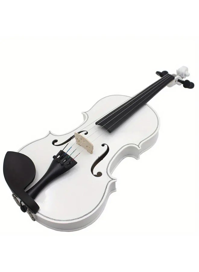 Megarya Indian Maple Wood Handmade Violin 4/4 Acoustic Violin Full Size with Bow Rosin Carrying Hard Case Instrument for Beginners Kids with Hard Case Bow And Rosin Color : Glossy White - Image 5