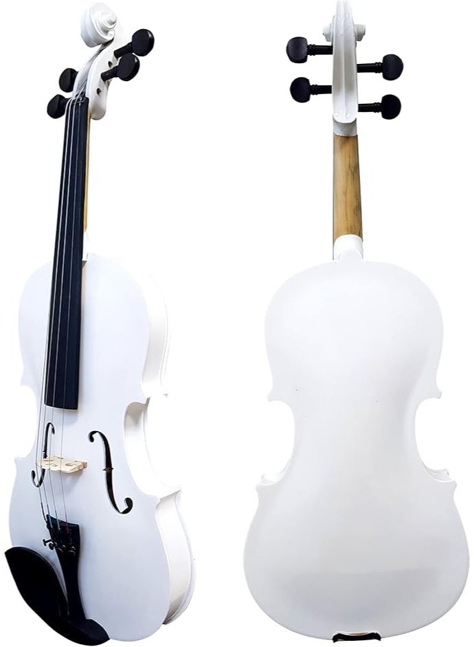 Megarya Indian Maple Wood Handmade Violin 4/4 Acoustic Violin Full Size with Bow Rosin Carrying Hard Case Instrument for Beginners Kids with Hard Case Bow And Rosin Color : Glossy White - Image 1