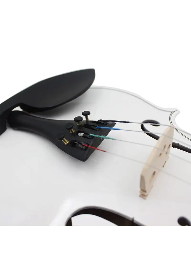 Megarya Indian Maple Wood Handmade Violin 4/4 Acoustic Violin Full Size with Bow Rosin Carrying Hard Case Instrument for Beginners Kids with Hard Case Bow And Rosin Color : Glossy White - Image 4