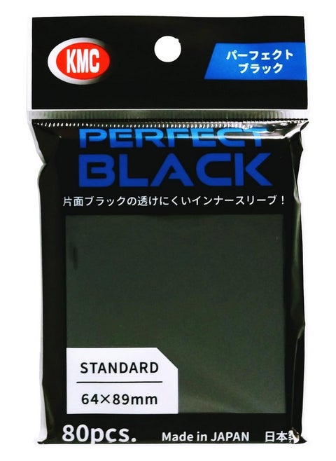 KMC Sleeves Perfect Sized Full Sized Black (80)