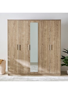 Curvy 5-Door Wardrobe with Mirror 55 x 220 x 211 cm - pzsku/Z33A2CFED2C02DB0A5B1DZ/45/_/1732528148/4e6fd64c-7d3a-4b8d-9e27-fc623a1c8f34