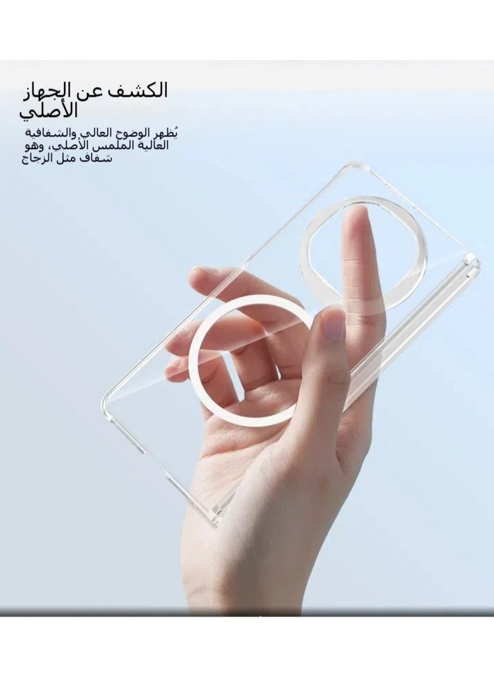 General - Clear Case for Huawei Mate X6  5G Transparent Magnetic Skin-friendly Anti-fall Phone Case with Hinge Protection Ultra-Thin Shockproof Protective Cover for MateX6 - Image 1